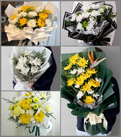 河北石家庄藁城区九门乡北白皮村白事花束代送